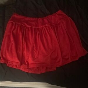Red flowy Skirt size small very streachy
